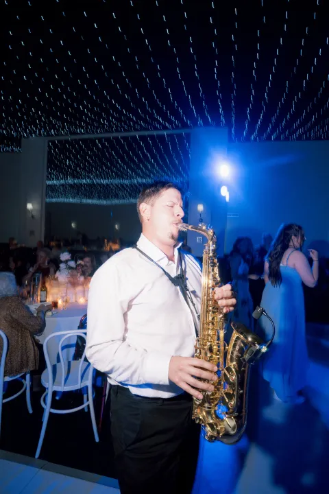 Gustime live saxophone and DJ performance at an event in Australia — photo 11