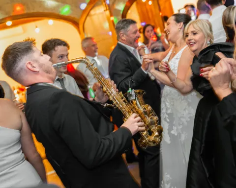 Gustime live saxophone and DJ performance at an event in Australia — photo 10